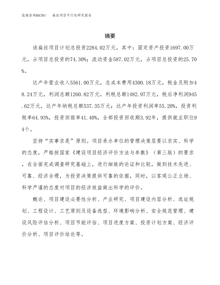 扁丝项目可行性研究报告建议书.docx_第2页