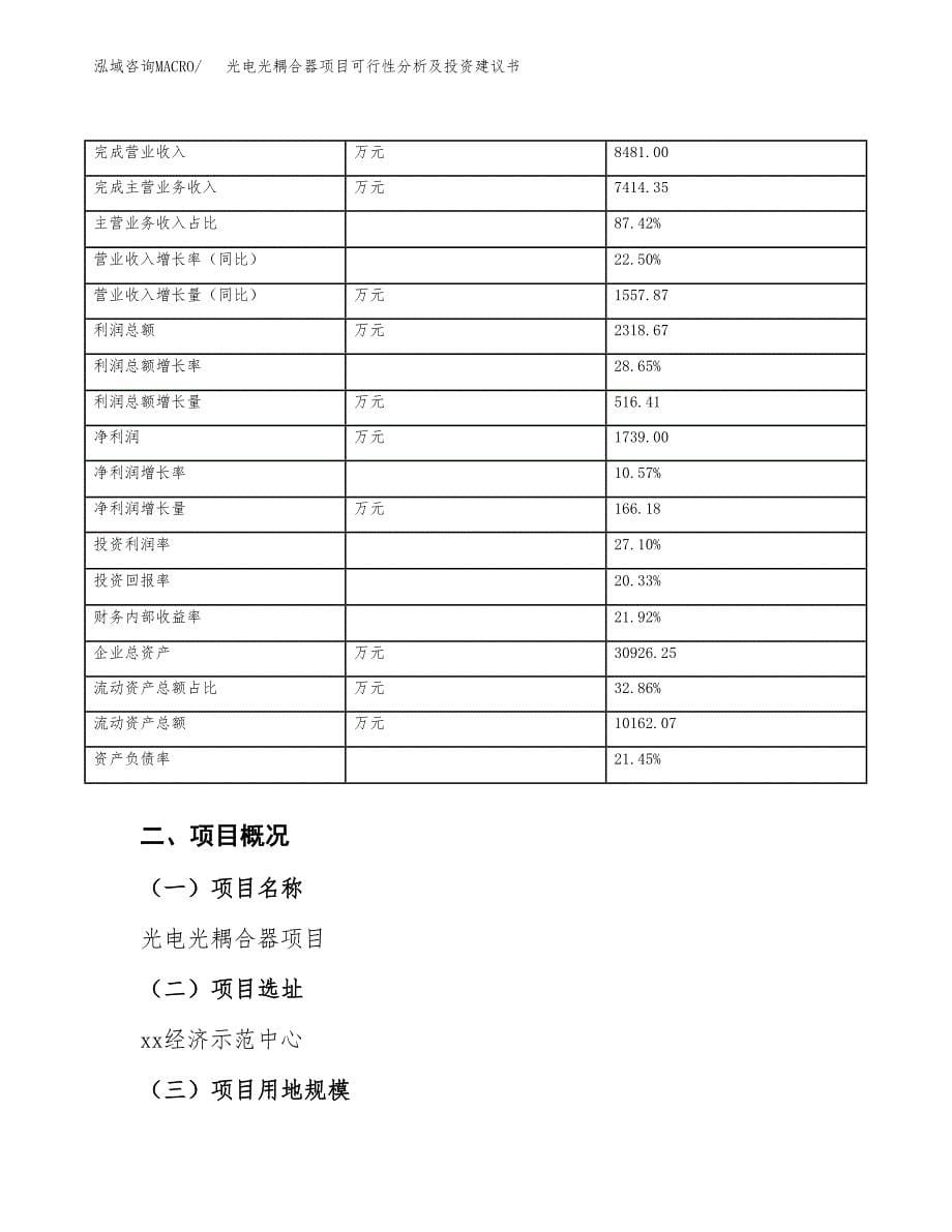 光电光耦合器项目可行性分析及投资建议书.docx_第5页