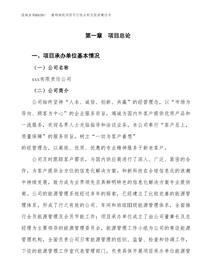 数码相机项目可行性分析及投资建议书.docx_第3页