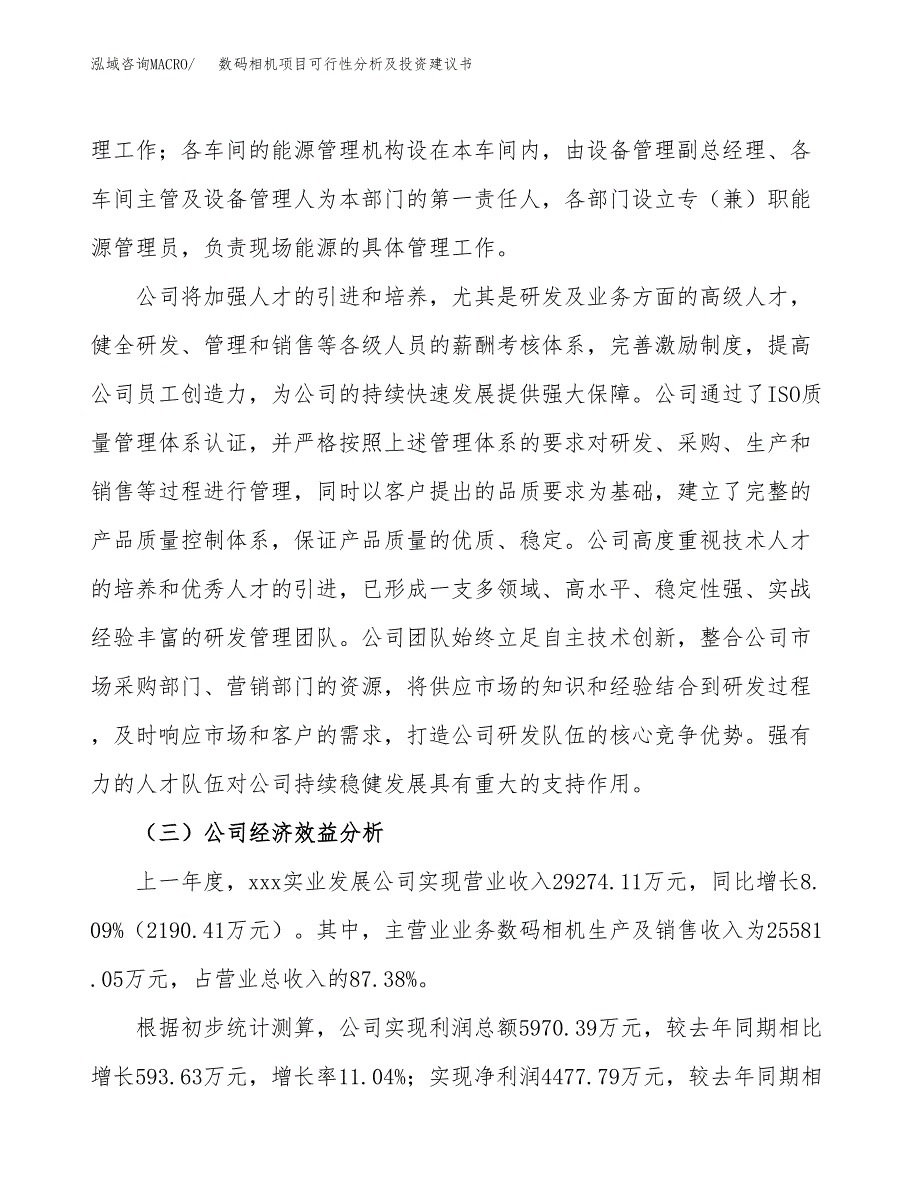 数码相机项目可行性分析及投资建议书.docx_第4页