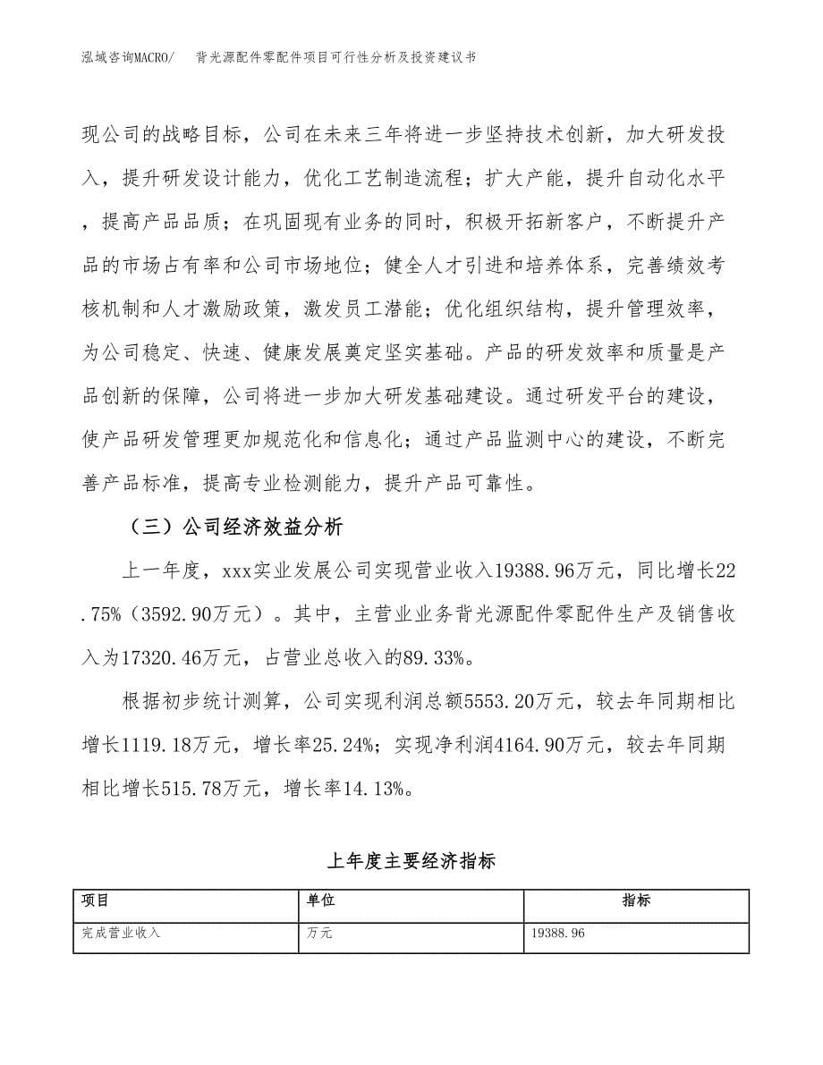 背光源配件零配件项目可行性分析及投资建议书.docx_第5页