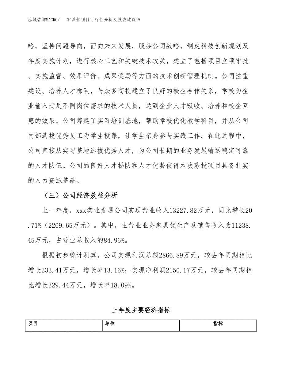 家具锁项目可行性分析及投资建议书.docx_第5页