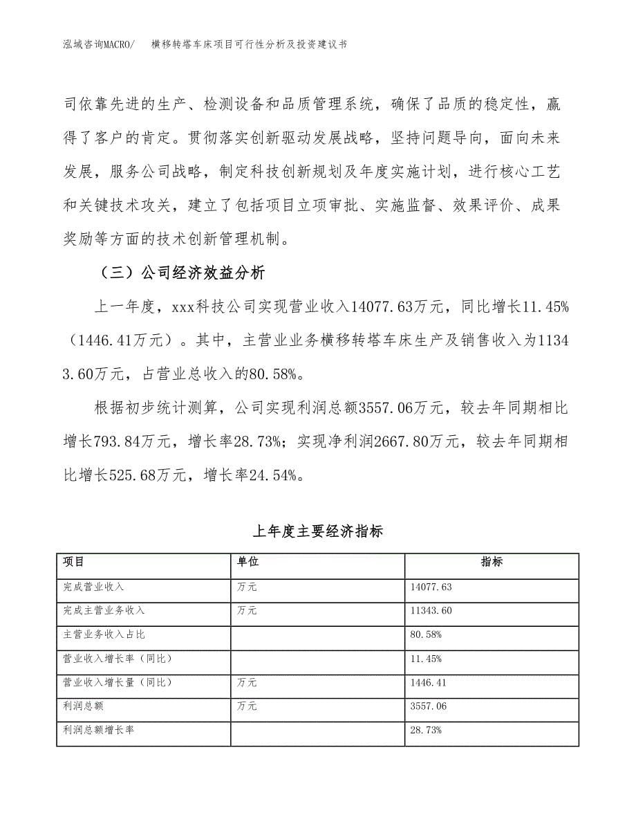 横移转塔车床项目可行性分析及投资建议书.docx_第5页