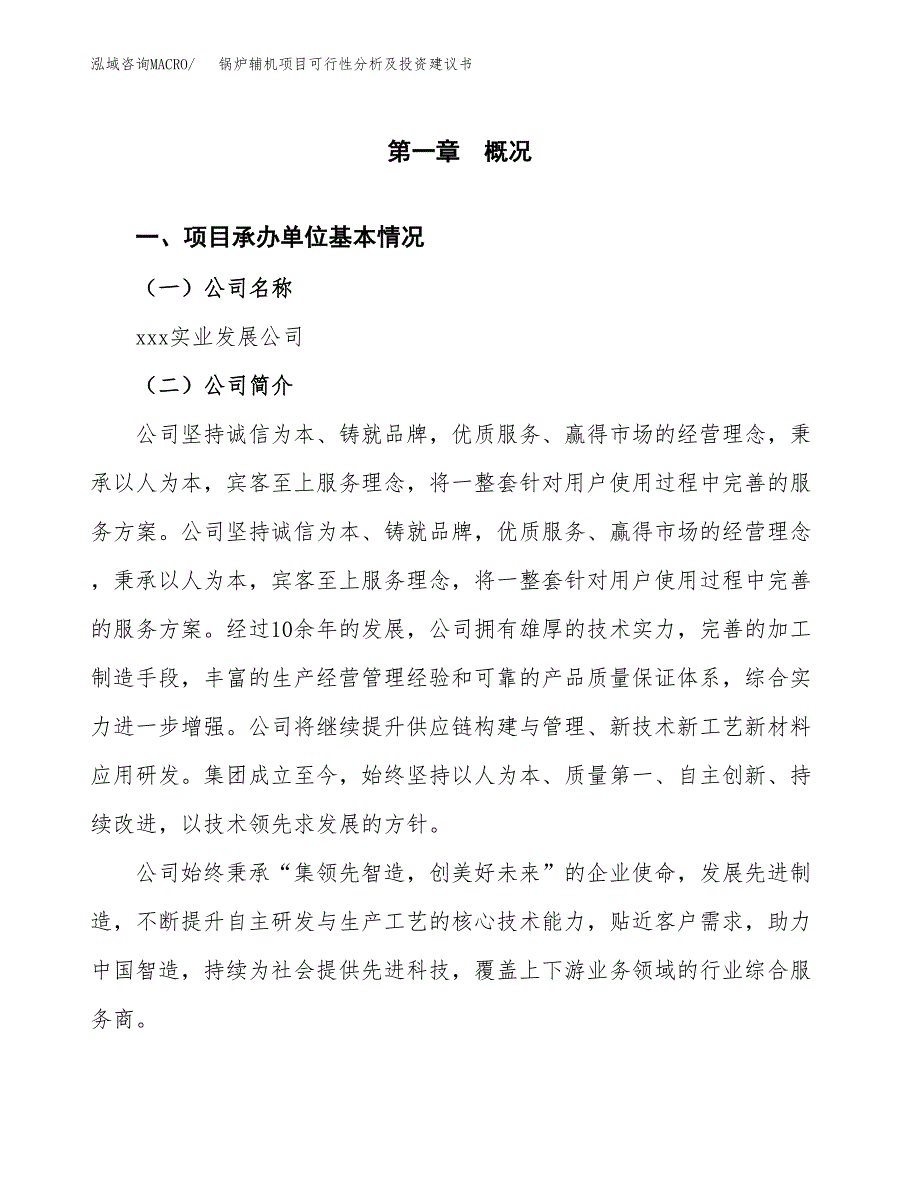 锅炉辅机项目可行性分析及投资建议书.docx_第2页