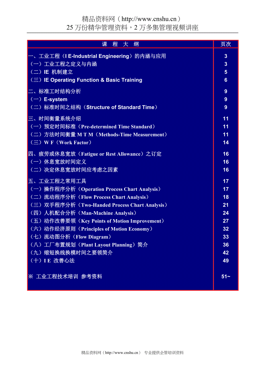 （IE工业工程）IE工业工程技术培训资料_第2页