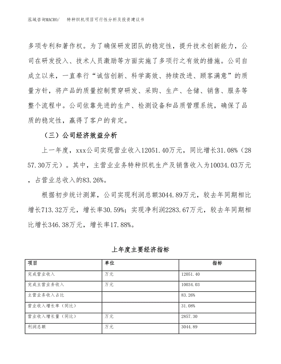 特种织机项目可行性分析及投资建议书.docx_第4页