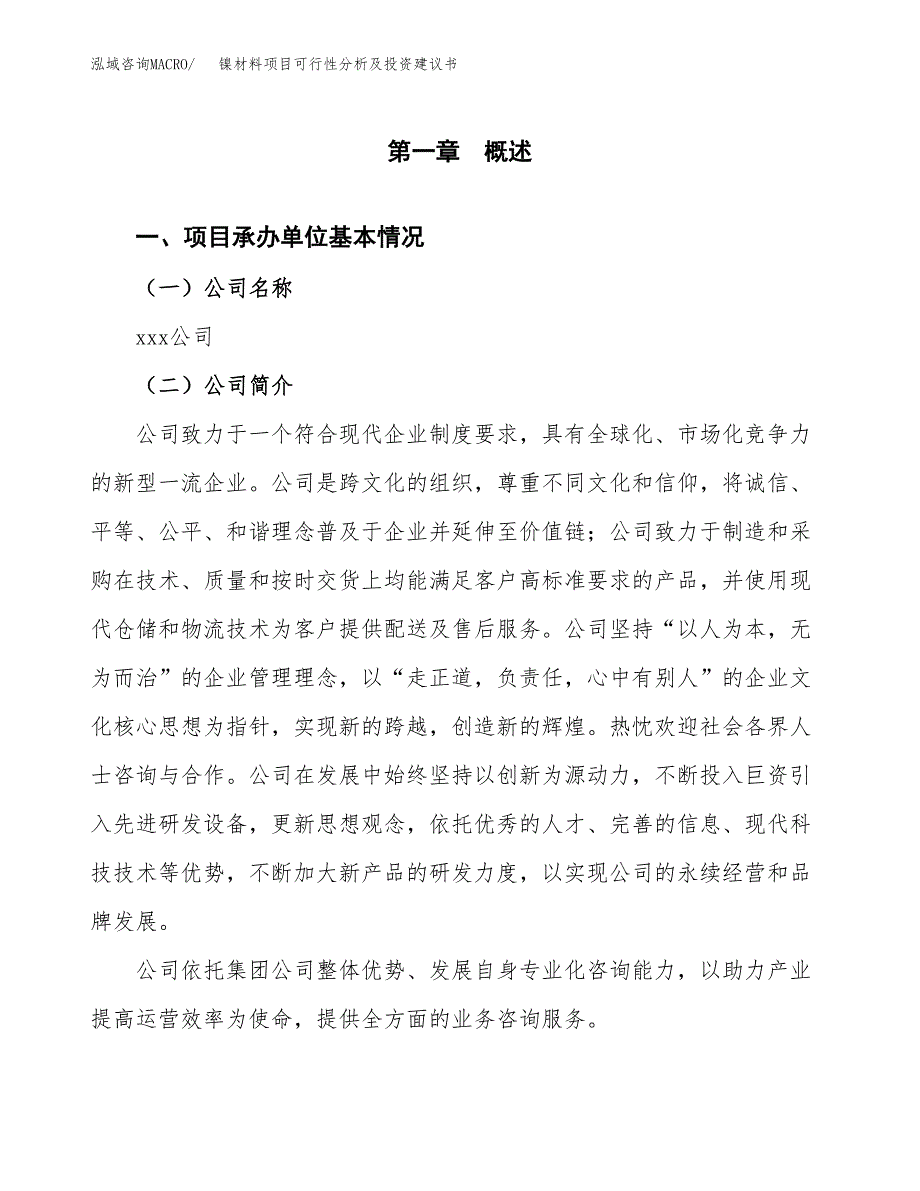 镍材料项目可行性分析及投资建议书.docx_第3页