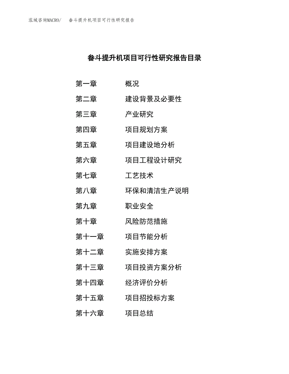 畚斗提升机项目可行性研究报告建议书.docx_第3页