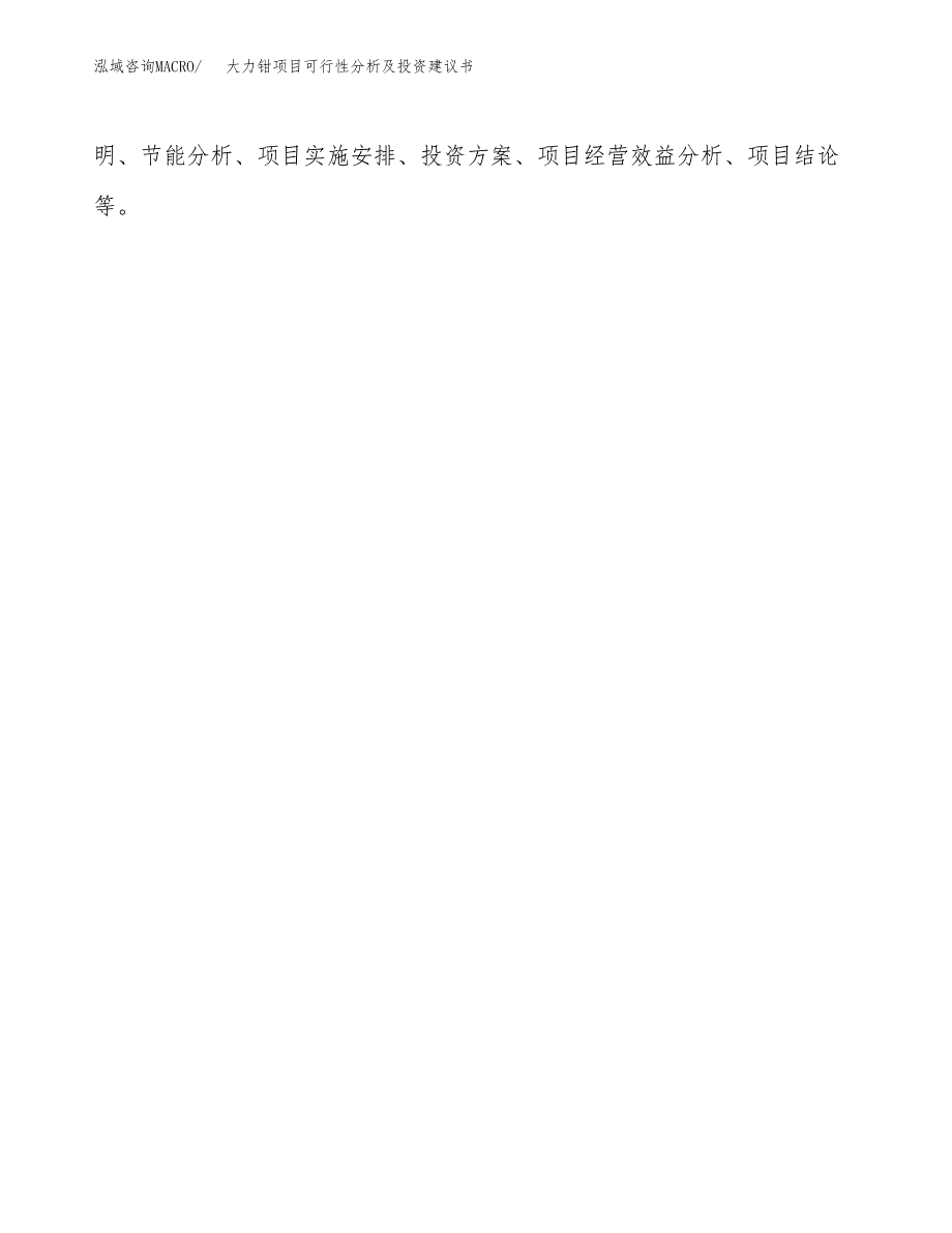 大力钳项目可行性分析及投资建议书.docx_第2页