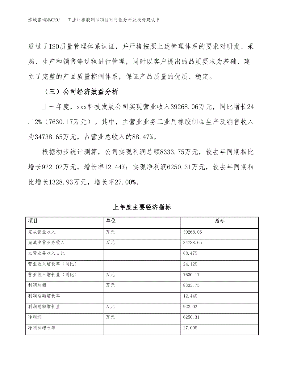 工业用橡胶制品项目可行性分析及投资建议书.docx_第4页