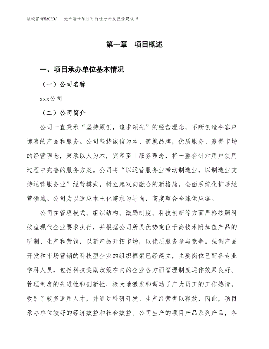 光纤端子项目可行性分析及投资建议书.docx_第3页