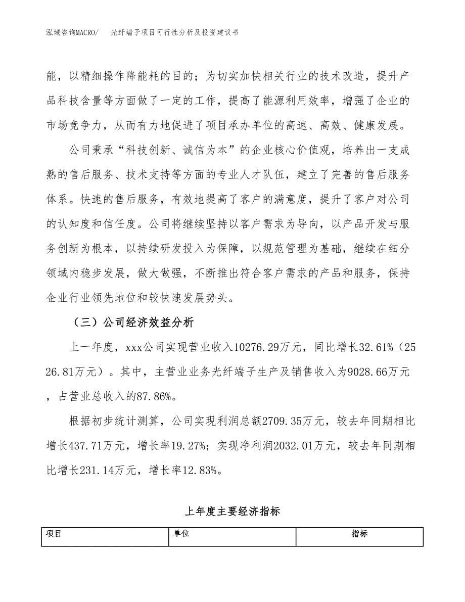 光纤端子项目可行性分析及投资建议书.docx_第5页