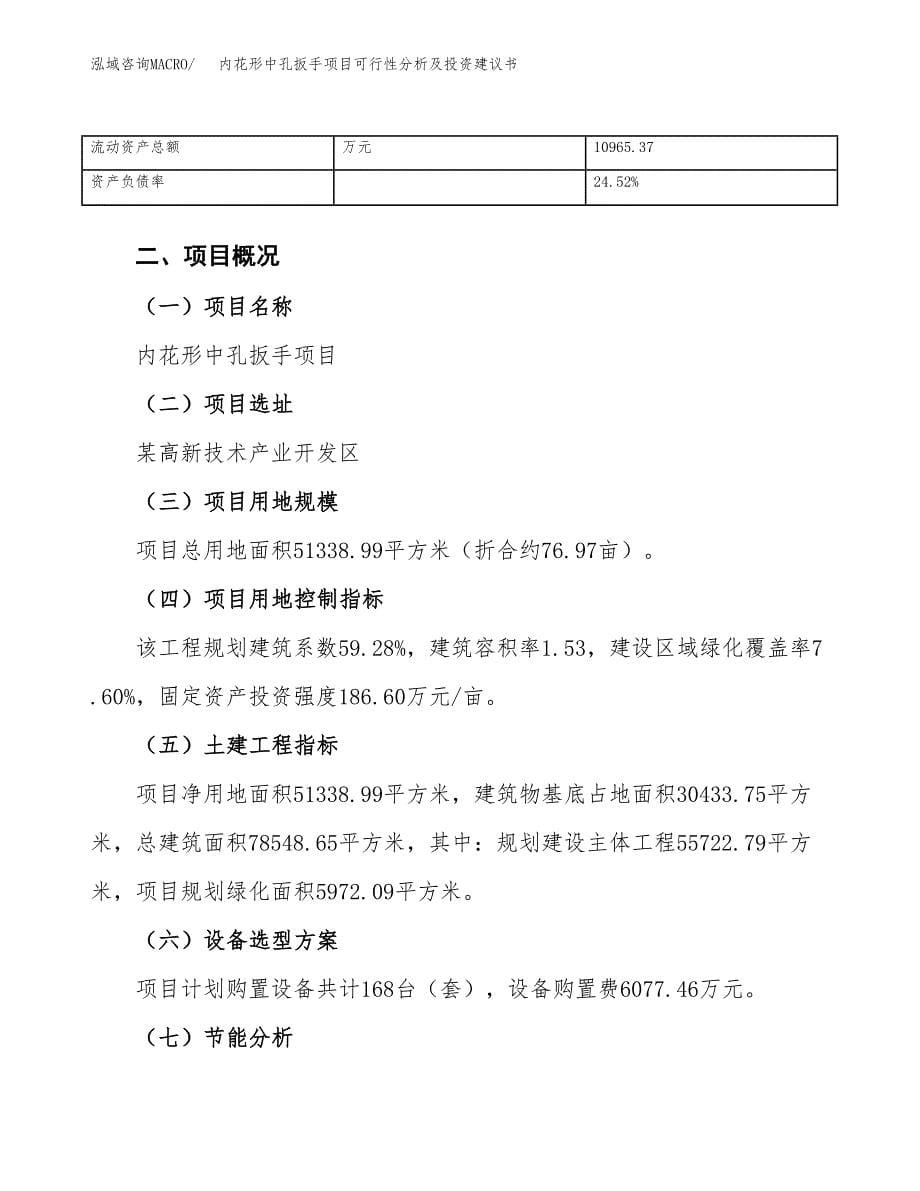 内花形中孔扳手项目可行性分析及投资建议书.docx_第5页