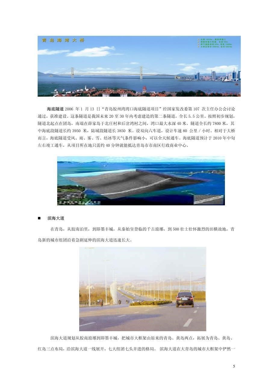 同策_青岛胶南宏程_海王路项目发展环境及经济测算_第5页