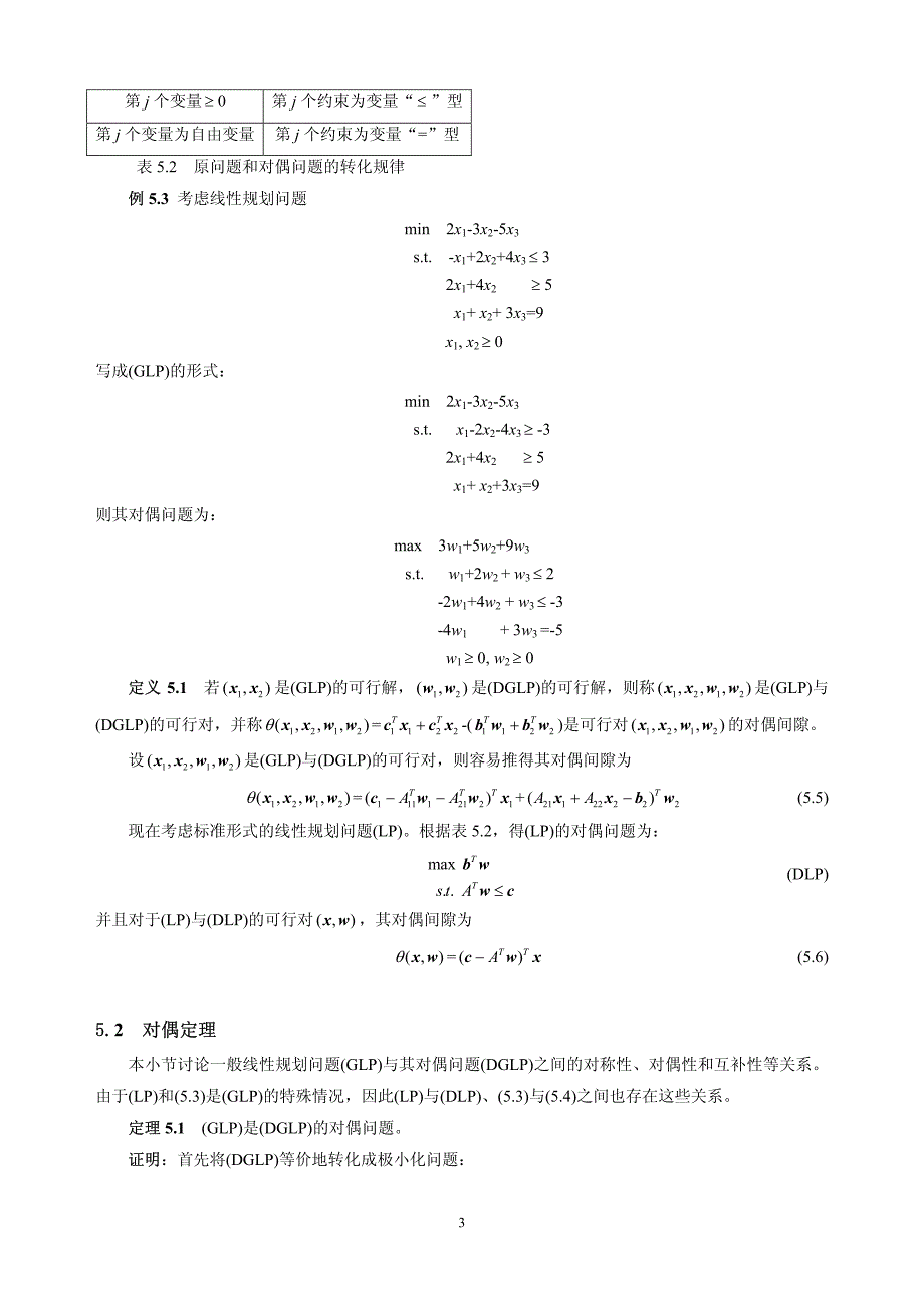 5 线性规划的对偶理论与对偶单纯形法_第3页