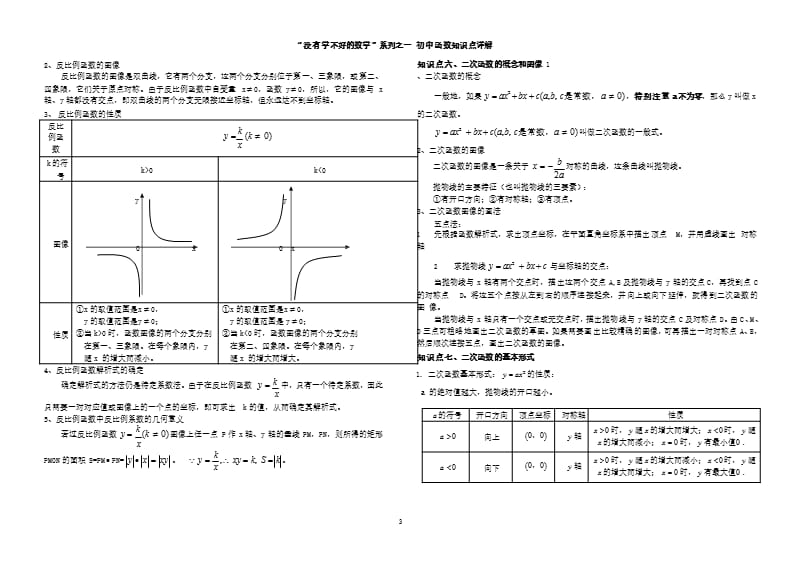 初中函数知识点总结非常全（2020年10月整理）.pptx_第3页