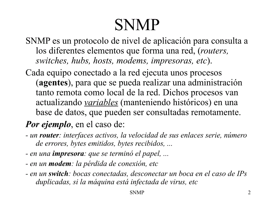 snmp简单网络管理协议课件_第2页