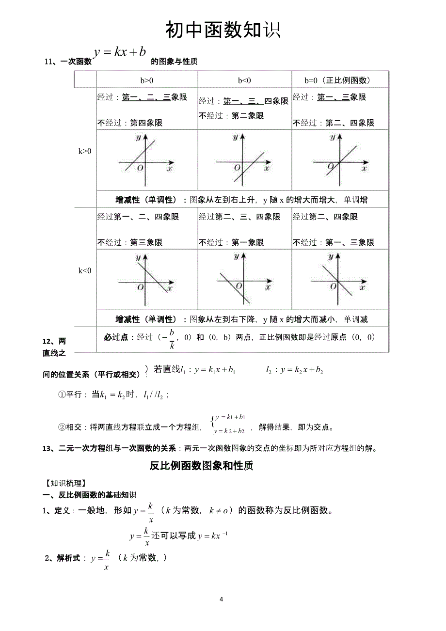 初中数学函数知识点归纳新（2020年10月整理）.pptx_第4页