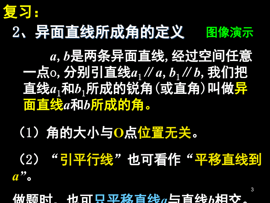 异面直线所成角(公开课)PPT_第3页