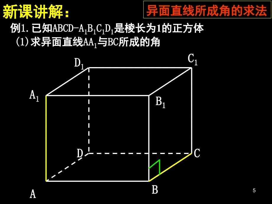 异面直线所成角(公开课)PPT_第5页