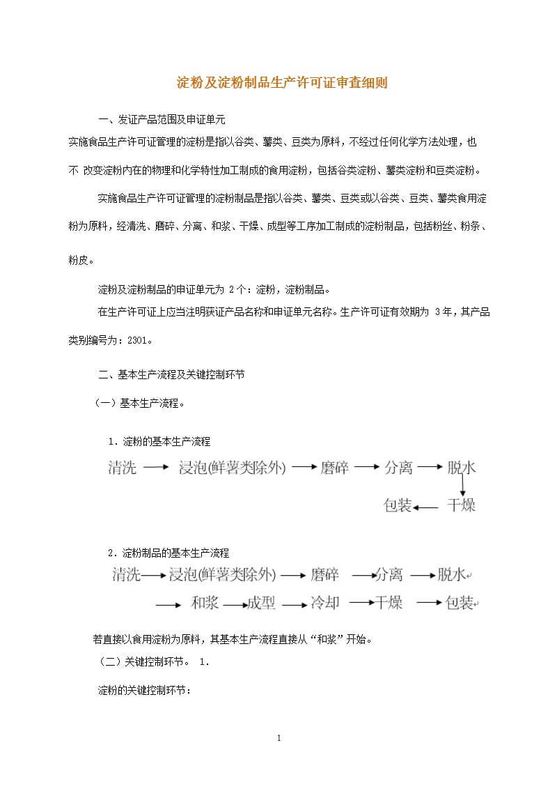 淀粉及淀粉制品生产许可证审查细则（2020年10月整理）.pptx_第1页