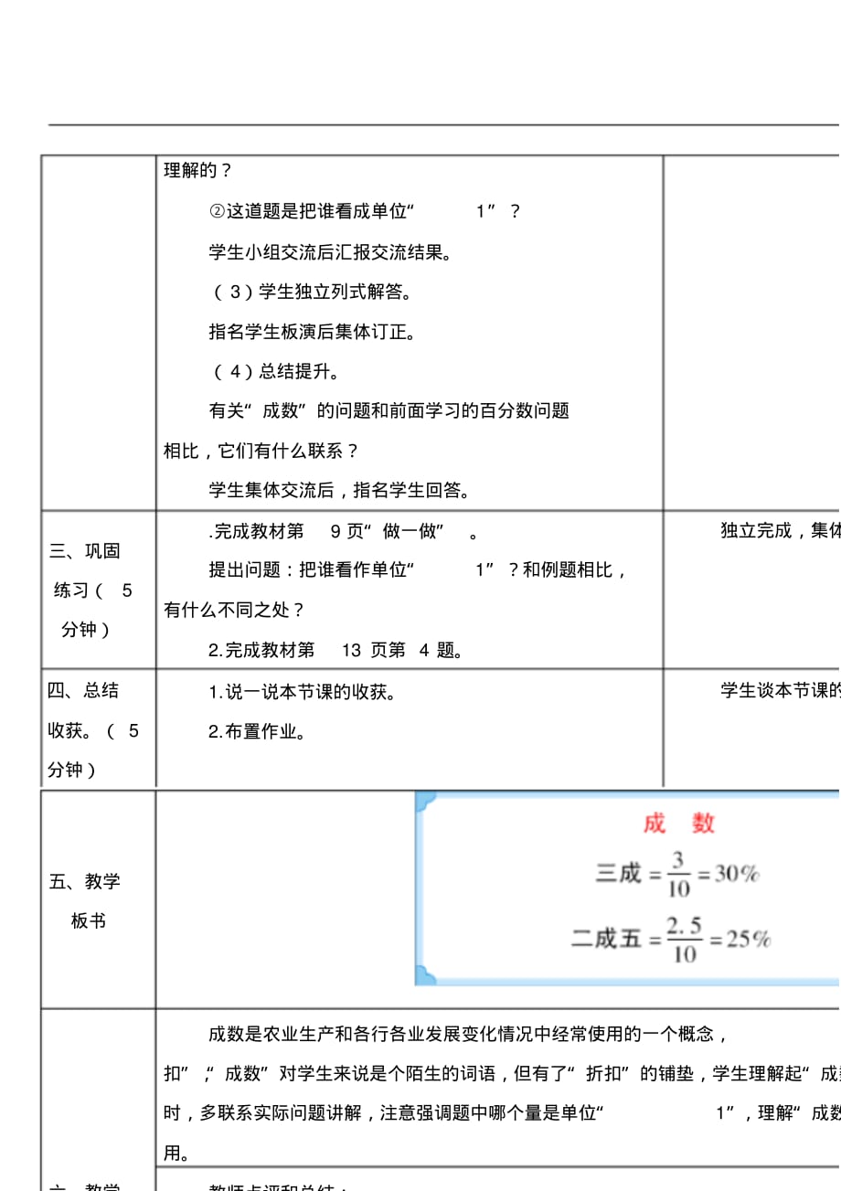 六年级数学-第2课时-成数导学案_第2页