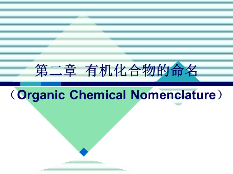 化学专业英语有机化合物的命名课件_第1页