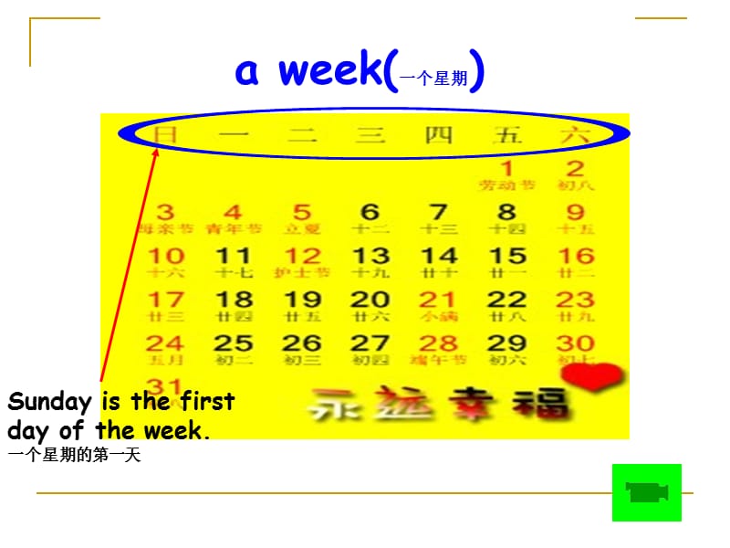 英语教学课件my_week星期-_第3页