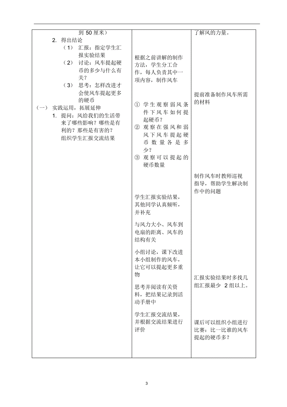 三年级科学下册《风的形成》教学设计_第3页