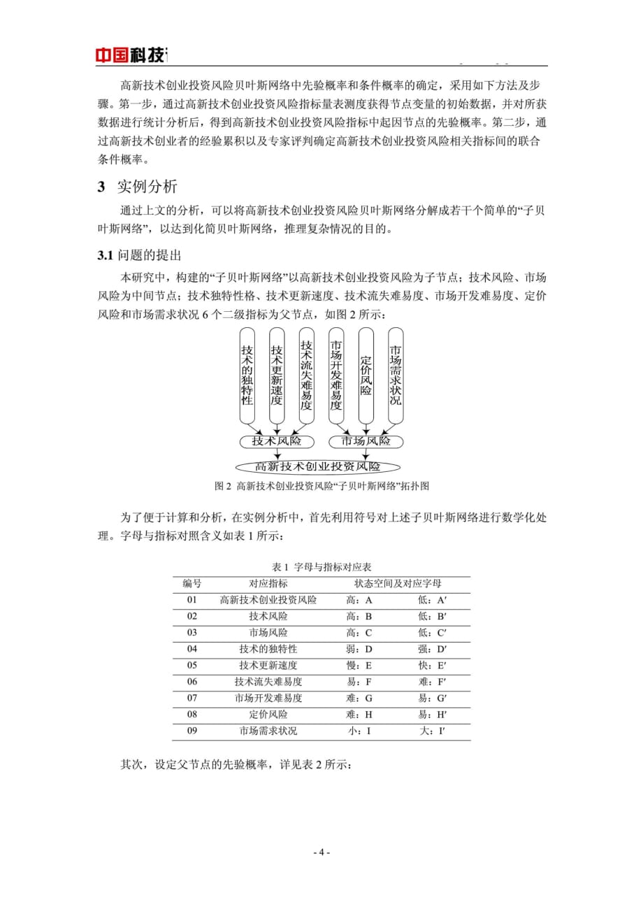 基于贝叶斯网络的高新技术创业投资风险评价_第4页