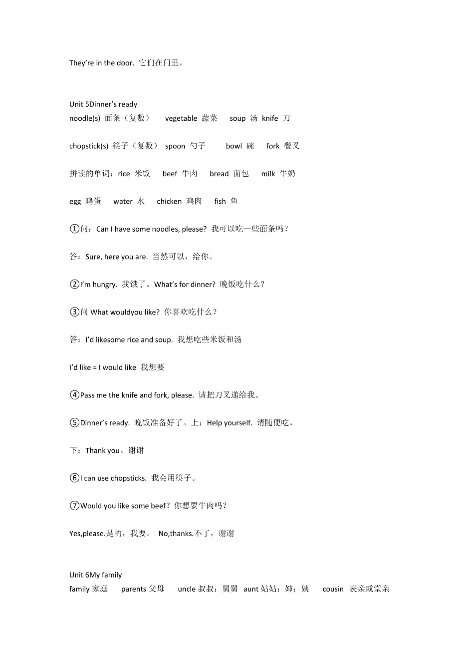 2018年小学四年级英语上册《总复习》资料-四年级英语试卷_第4页