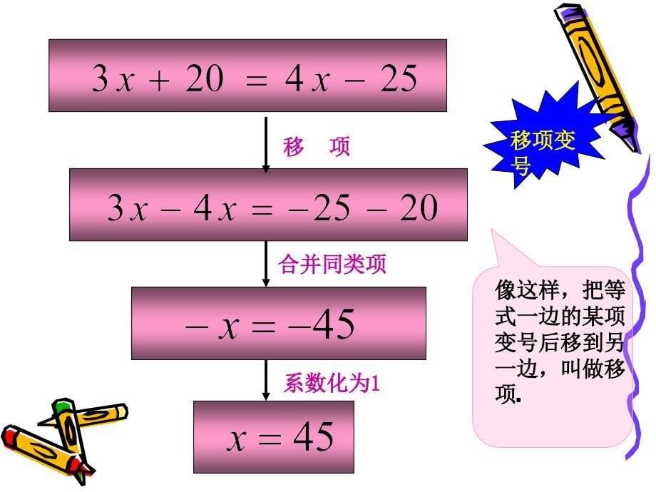 七年级上册3.2合并同类项与移项（3）课件_第5页