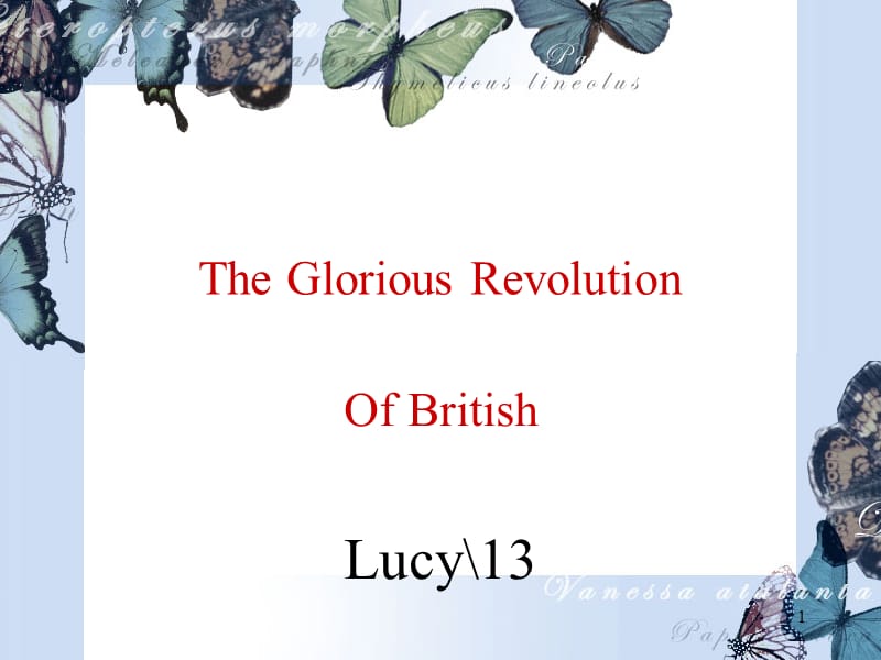 glorious-revolution--光荣革命PPT_第1页