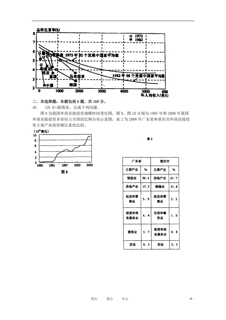 广东省2011届高三地理综合测试（三）【会员独享】_第4页