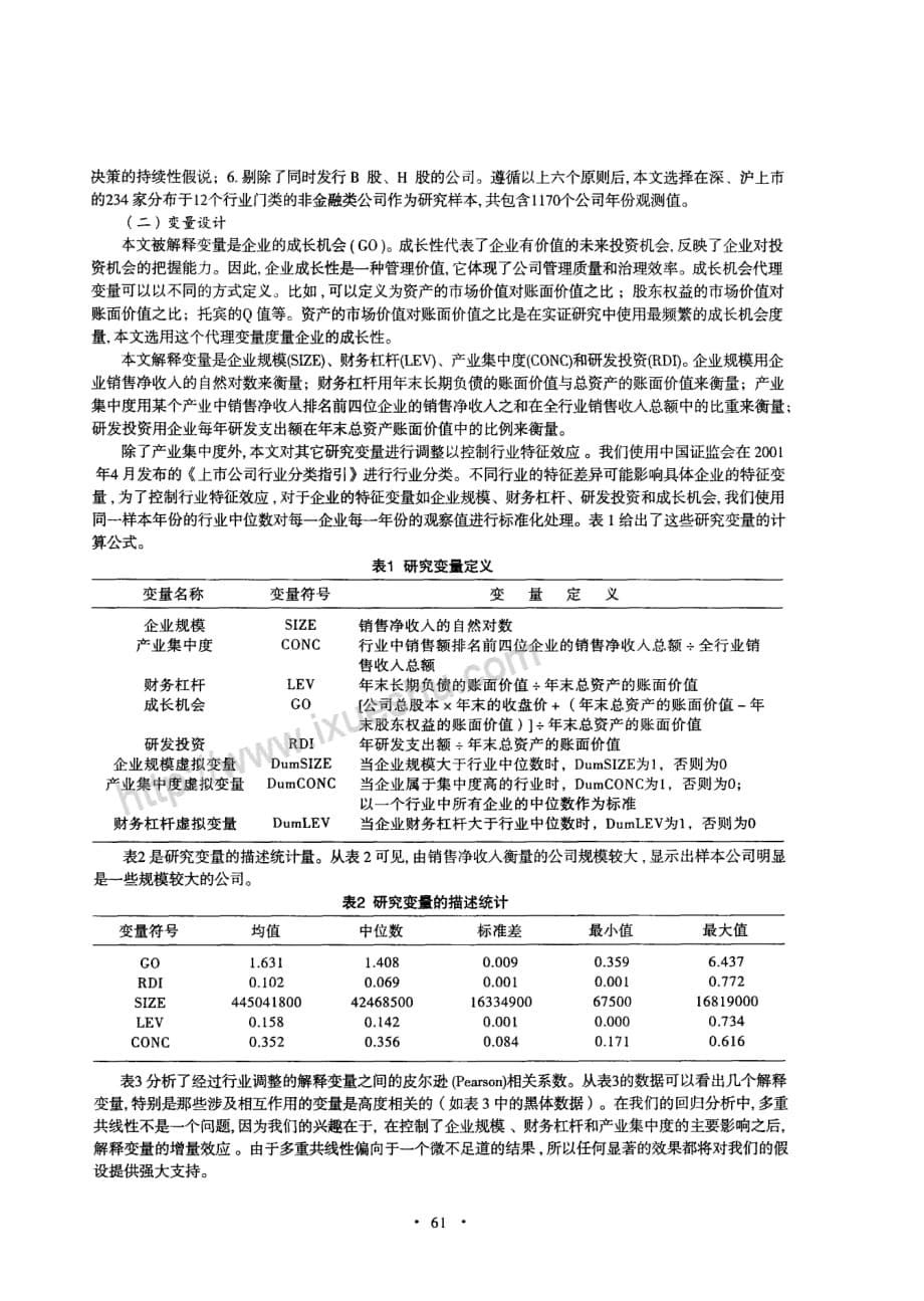 胡铭企业规模丶财务杠杆和产业集中度对研发投资创造成长机会的影响研究_第5页