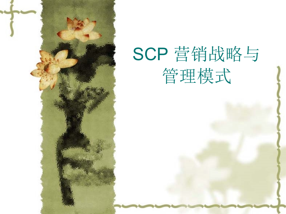SCP营销战略与管理模式(2)_第1页