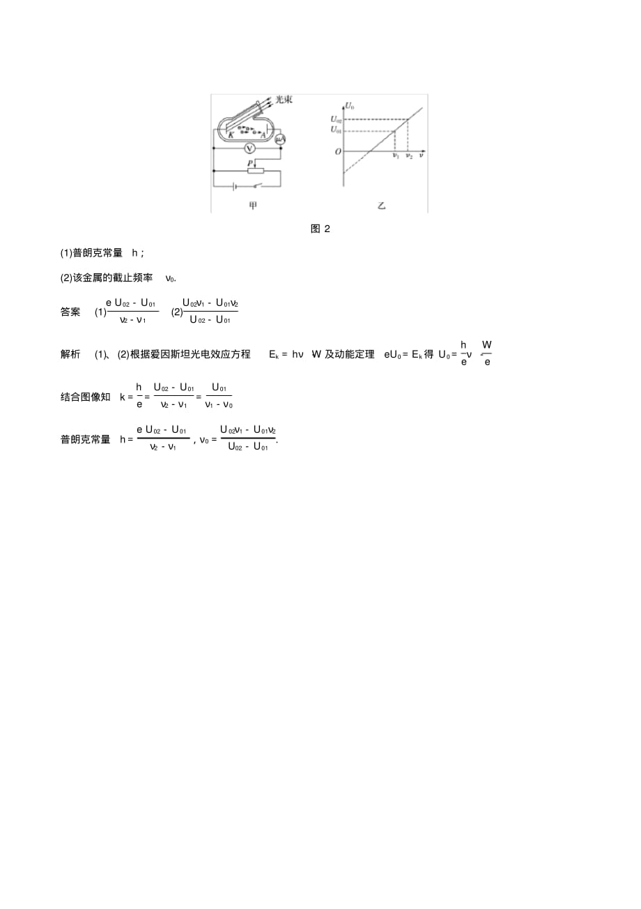 教科版高考物理选修3-5同步模块要点第14点理解光电效应方程的五个要点_第3页