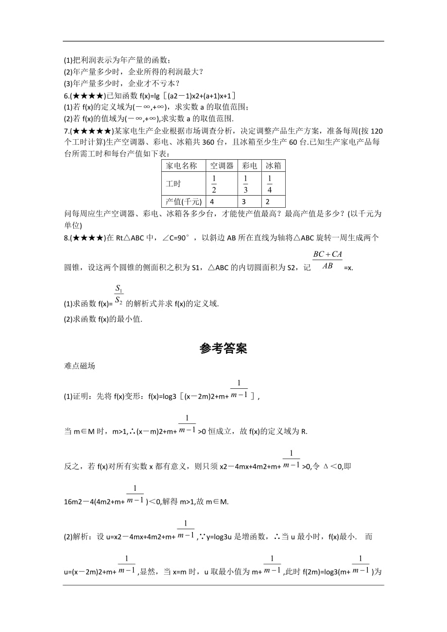 2010年高中数学高考重点难点讲解：函数值域及求法_第4页