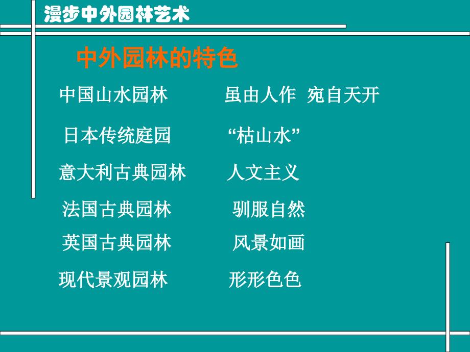 漫步中外园林艺术课件综述_第4页