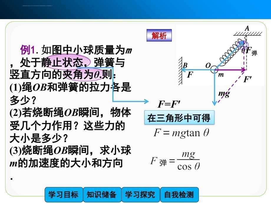 用牛顿运动定律解决问题（二）习题课课件（人教版必修1）_第5页