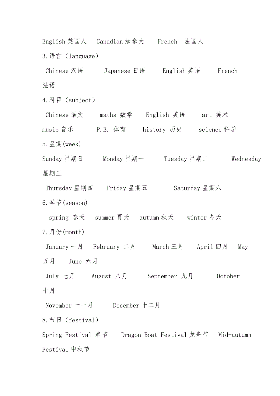 6年级英语复习大全_第2页