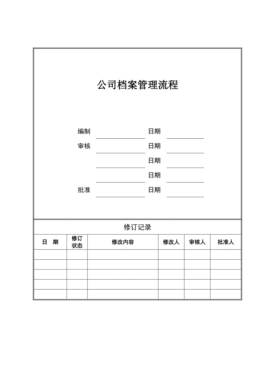 （精选）公司档案管理制度_第1页