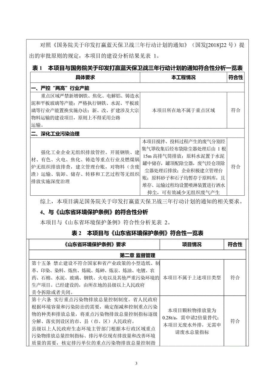 山东新嘉华建材有限公司水泥制品生产项目环境影响报告表_第5页