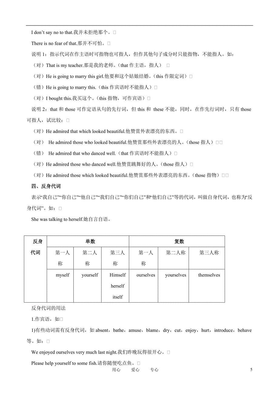 2011届高考英语一轮复习 代词讲解_第5页