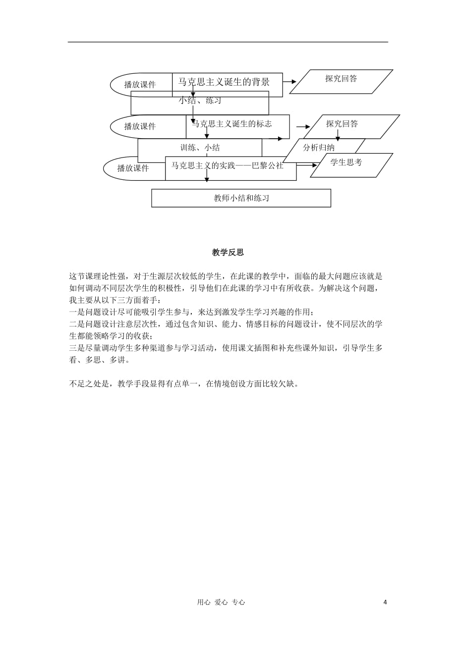 2012高中历史 5.1 马克思主义的诞生教案7 新人教版必修1_第4页