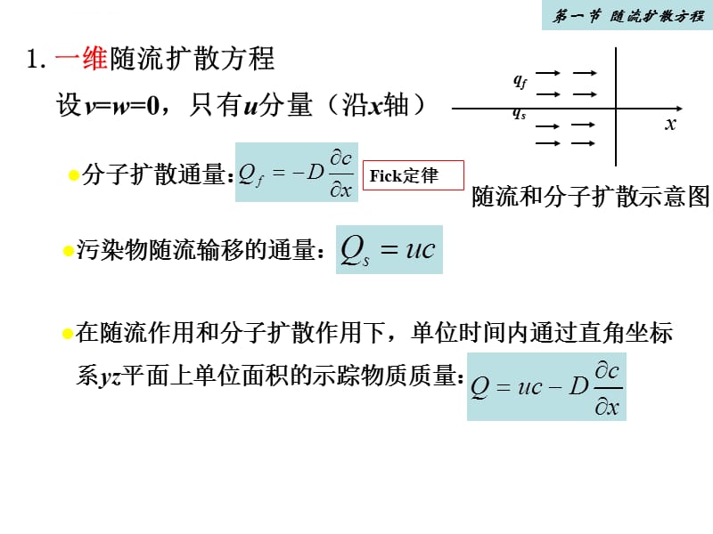 环境流体力学第三章随流扩散课件_第4页