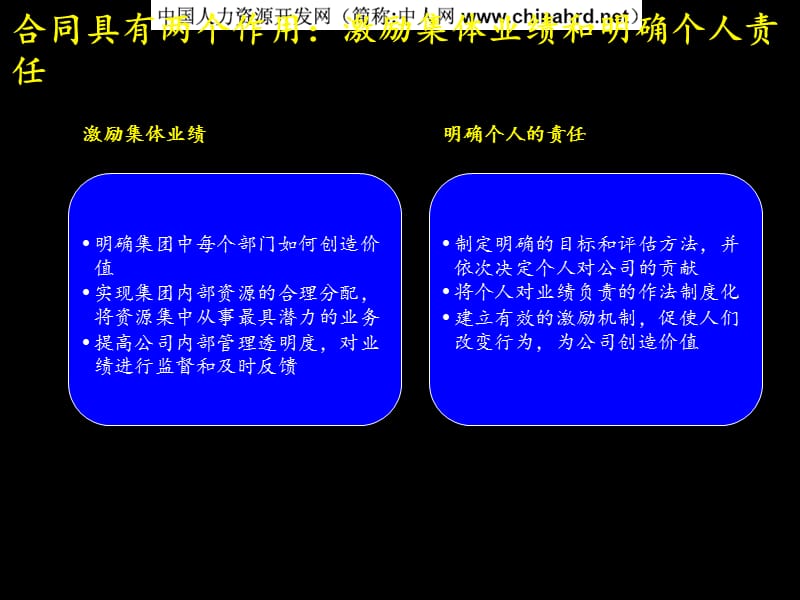 麦肯锡百科通过业绩合同提高管理效益_第5页