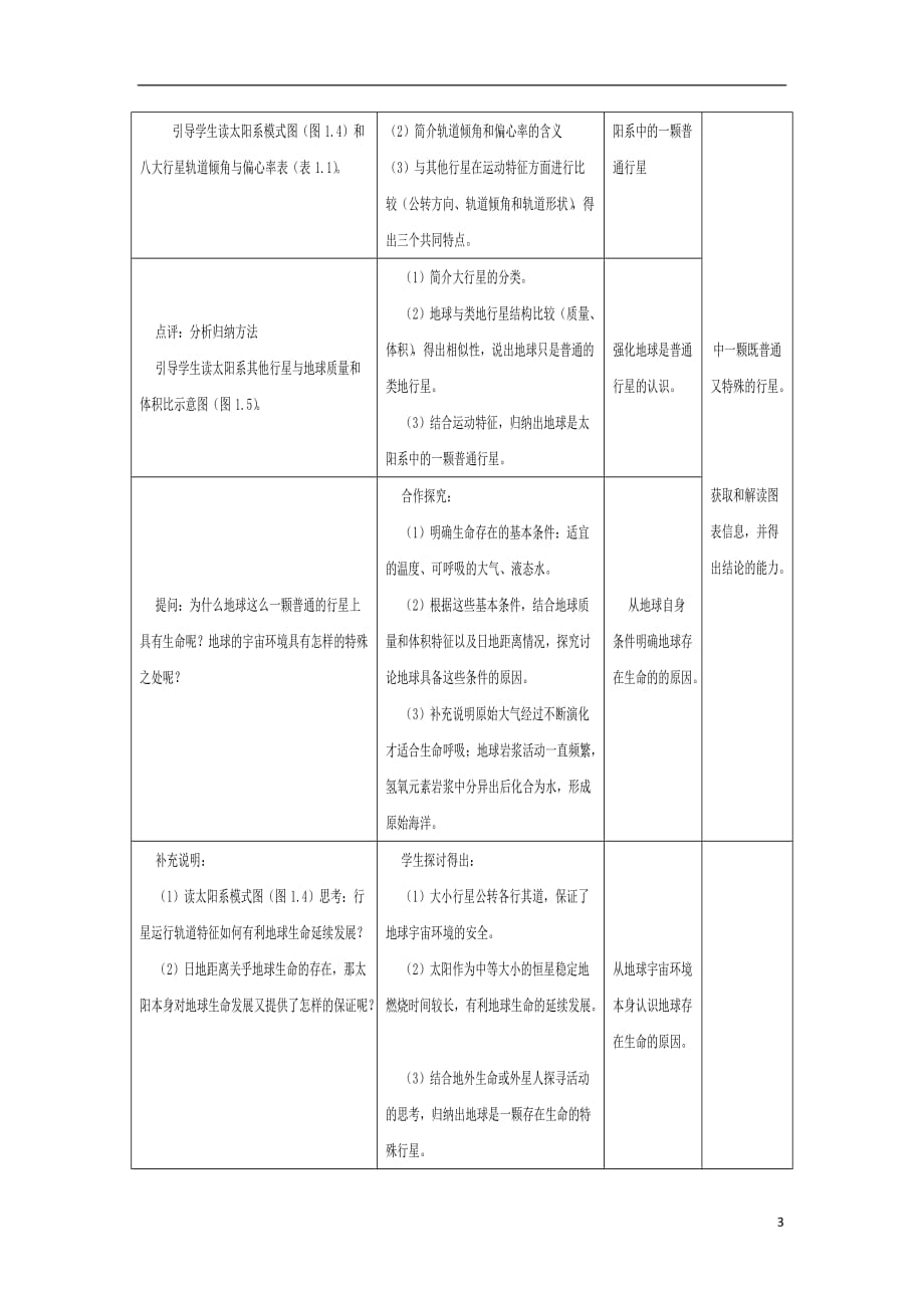 2012高中地理 1.1宇宙中的地球7教案 新人教版必修1_第3页