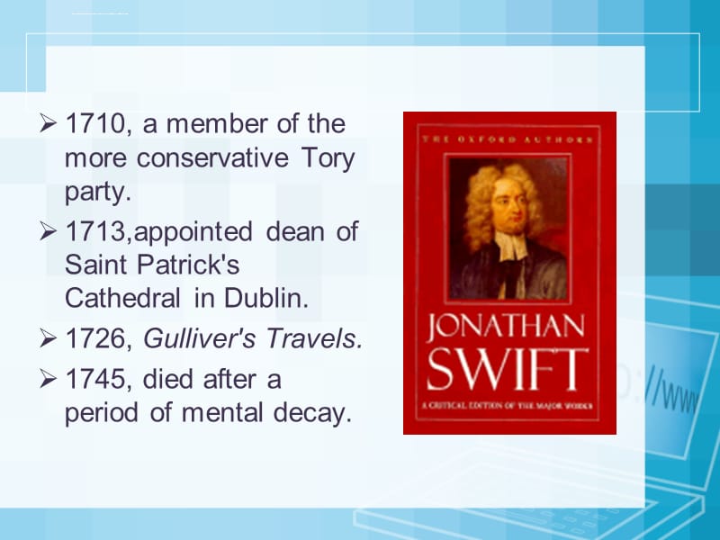 英国文学史英国作家斯威夫特Jonathan Swift课件_第3页