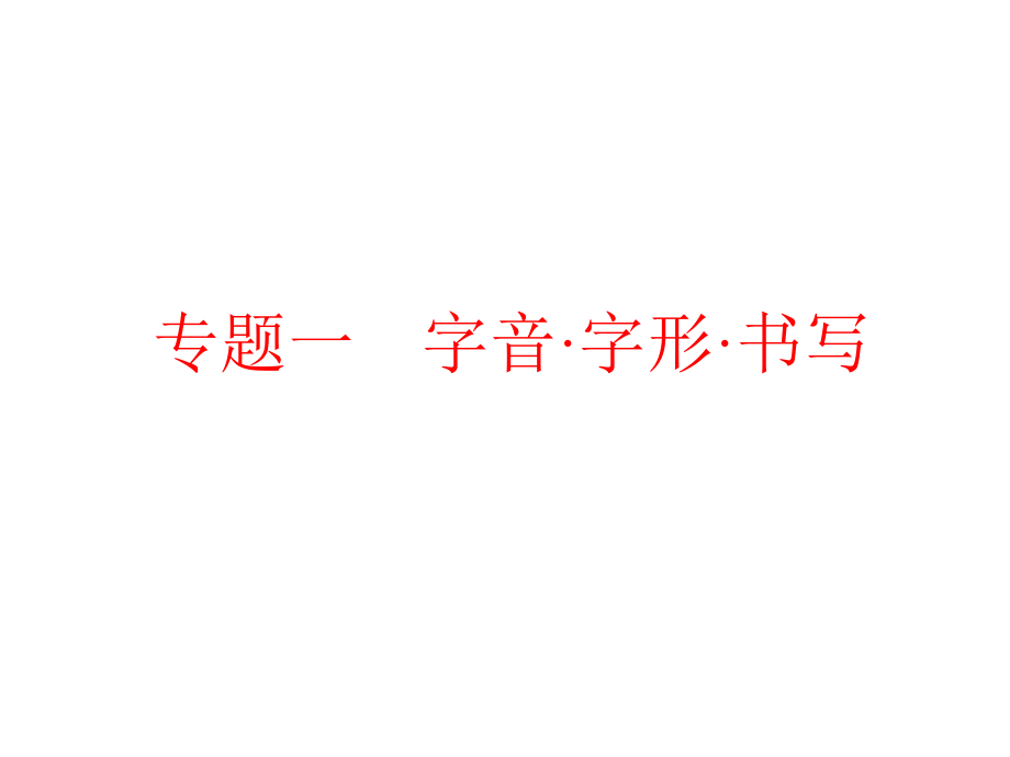 2015一章字音字形ppt课件_第1页